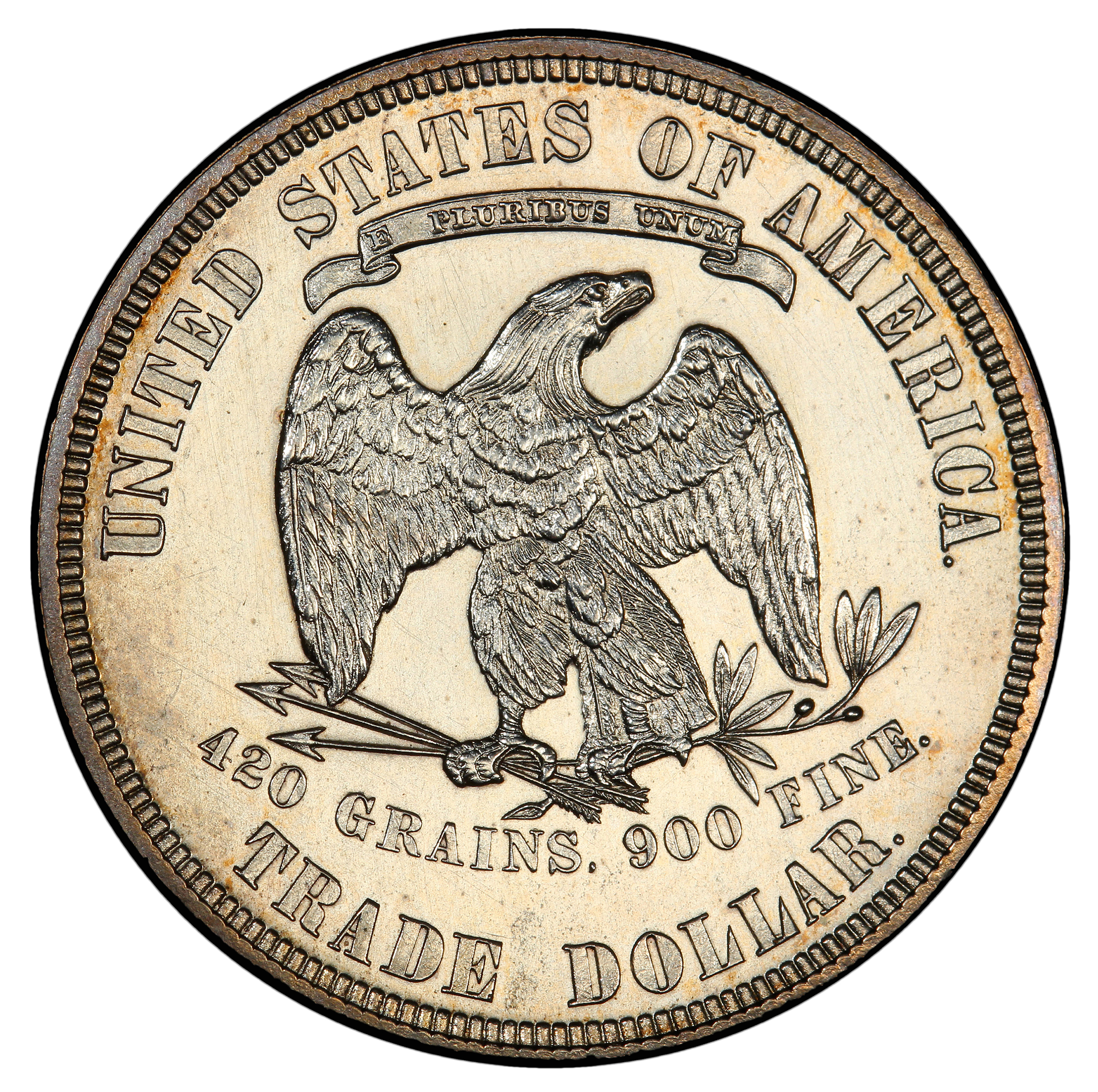 1884 Trade Dollar Reverse Design